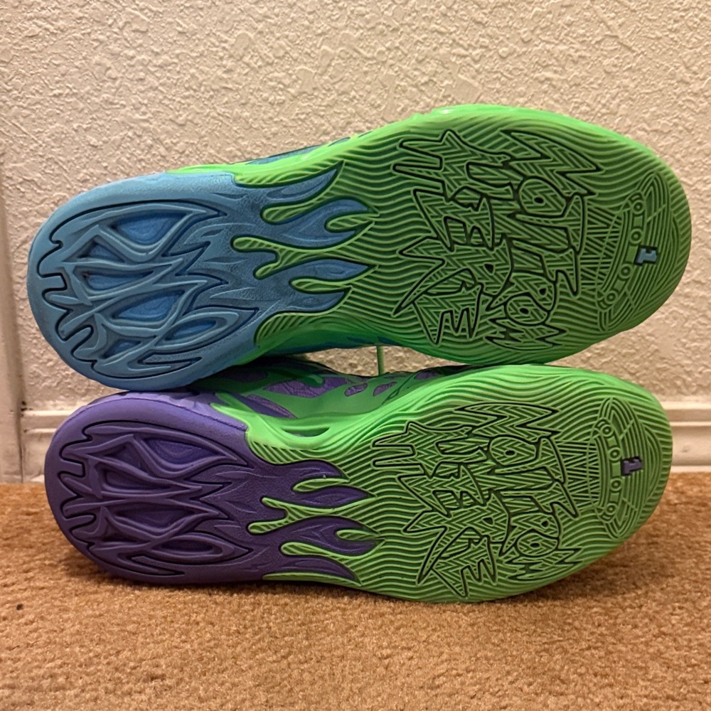 MB.04 TMNT L & D Green-Blue Basketball Shoes Size 11.5 - Picture 7 of 9